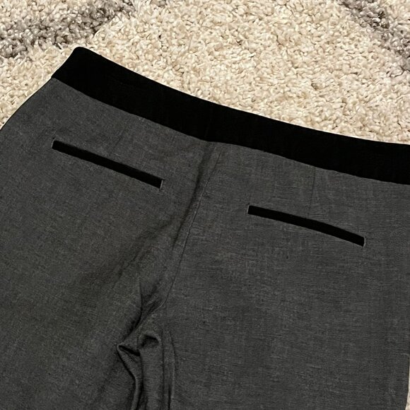 EXPRESS GRAY Black Trim Editor DRESS PANTS SZ 0 - Picture 6 of 10